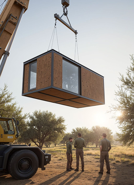 tiny house - maison autonome - habitat modulaire installation